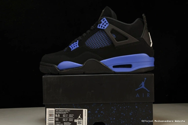 Official Maikesneakers CT8527-018 Game Retro Royal 4 Black Jordan 0817